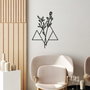 Wallity Accesorio Decorativo de Pared Metal Negro M 50x35cm - Elegancia y Sofisticación para tu Hogar
